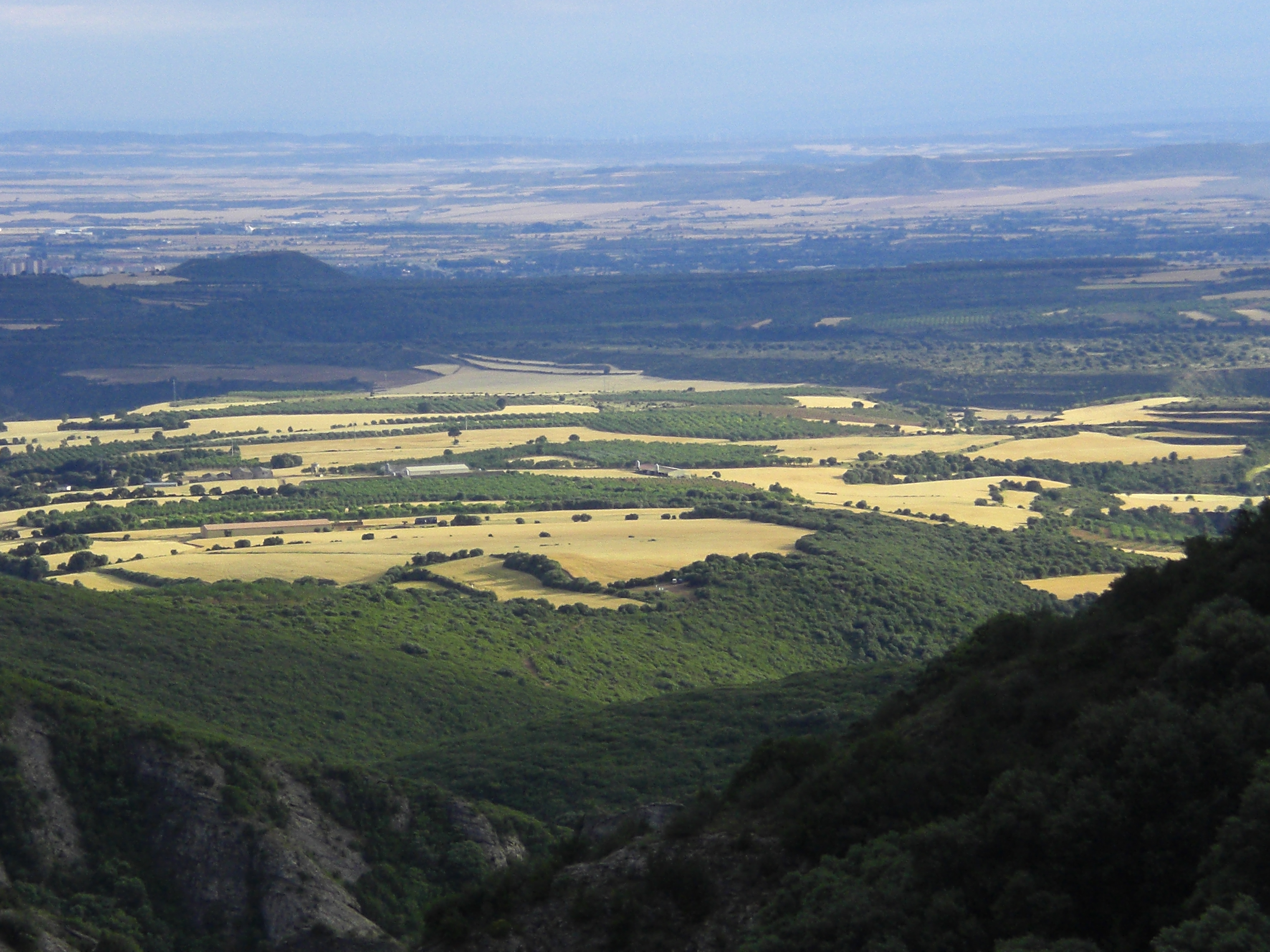 Paisaje aereo de Sierra Guara