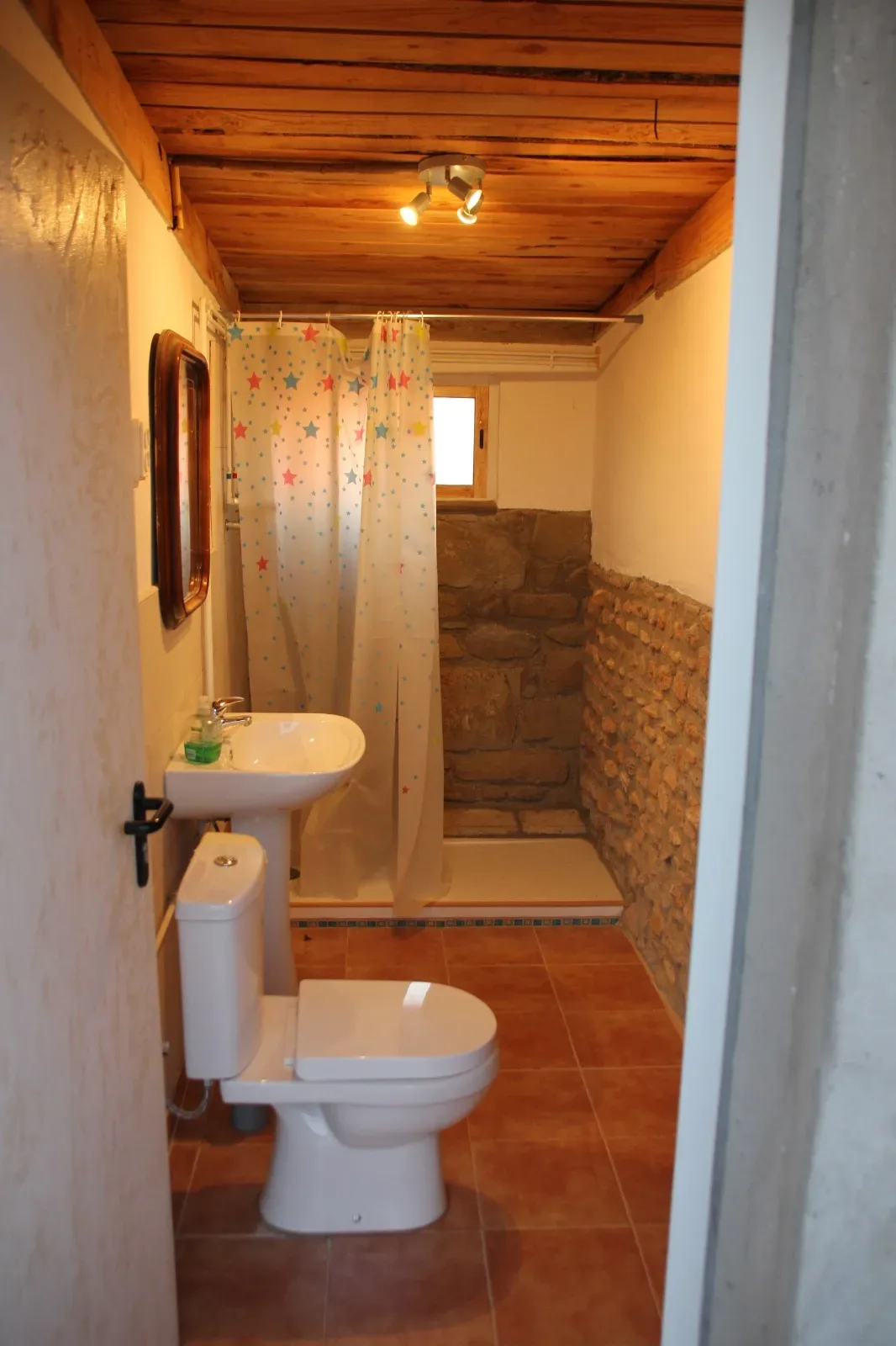 Interior del aseo y ducha
